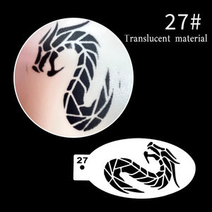 Kit de tatouage temporaire autocollant <span class=keywords><strong>Peinture</strong></span> <span class=keywords><strong>acrylique</strong></span> pour le <span class=keywords><strong>visage</strong></span> et le corps Non toxique Couleurs personnalisables Facile à enlever pour les enfants - Product Image 1