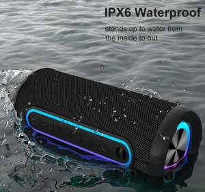Ipx6 Không Thấm Nước Ngoài Trời Không Dây Loa Di Động Hệ Thống Âm Thanh 20W Loa Siêu Trầm Boombox Loa Box Với RGB Ánh Sáng - Product Image 5