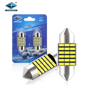 led רכב 3014 18SMD 31 מ""מ 36 מ""מ 39 מ""מ 41 מ""מ אור כיפת חופה קנבוס עם DC12V לבן led