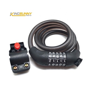 Accessoires de véhicule Serrure à code pour <span class=keywords><strong>Xiaomi</strong></span> <span class=keywords><strong>M365</strong></span>/<span class=keywords><strong>Pro</strong></span> Pièces de rechange pour scooter électrique Sécurité universelle Antivol Serrure de longueur 1.2m - Product Image 2