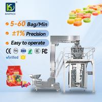 Machine de remplissage verticale automatique d'emballage de sachet de bonbons de glace de sachet de bonbons de sachet de biscuits de casse-croûte