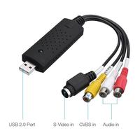 Convertidor de VHS a Digital NTSC/PAL para PC/Laptop Windows 10/11 y Tarjeta de Captura de Video USB para Digitalizar Cintas VHS a MP4