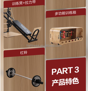 Juego de barras de escalera suecas blancas versátiles, soportes de inmersión de entrenamiento de fuerza corporal total sin instalación para entrenamiento en casa interior - Product Image 6