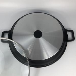 <span class=keywords><strong>Paellera</strong></span> redonda antiadherente de aluminio fundido con tapa, sartén antiadherente para Pizza, bandeja de hornear para cocina casera, <span class=keywords><strong>34</strong></span>/36 <span class=keywords><strong>Cm</strong></span> - Product Image 5