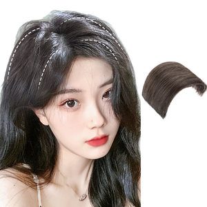 <span class=keywords><strong>Extensiones</strong></span> <span class=keywords><strong>de</strong></span> <span class=keywords><strong>Cabello</strong></span> Humano Remy para Mujer, Flequillo con Clip, Suaves y Cómodas, <span class=keywords><strong>de</strong></span> Alta Calidad, en Colores Negro y Marrón - Product Image 1