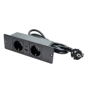 Europäische Möbel Einbau 1,8 m 3*1,5mm Steckdosen leiste 2 * EU-Steckdose mit 1 USB 1 Typ C-Anschlüssen - Product Image 6