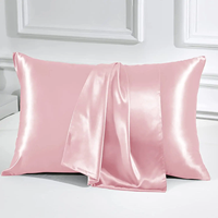 OEM Logo Luxe 19 Momme 100% Taies d'oreiller en soie Super Soft Queen Fermeture à glissière cachée pour la maison Hôtel Vente en gros Soie véritable