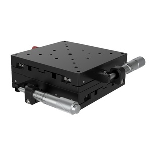 Manual X-Axis Linear Translation Stage - 60x60mm Platform, Cross Roller Guide, Micrometer Fine Adjustment