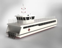 Bateau médical en aluminium Grandsea de 25 m, hôpital flottant, cliniques médicales flottantes, bateau ambulance à vendre en Afrique