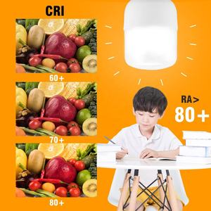 Ampoule LED SMD rechargeable E27 6000K lumière du jour, boîtier en plastique, éclairage d'urgence avec certification CE, 15W-60W, éclairage de secours - Product Image 3