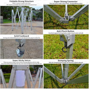 Feamont Deluxe hình lục giác 3x3m triển lãm thương mại gấp lều cấu trúc 50mm ống nhôm KHUNG 10 * 10ft Deluxe hình lục giác gấp lều khung - Product Image 5