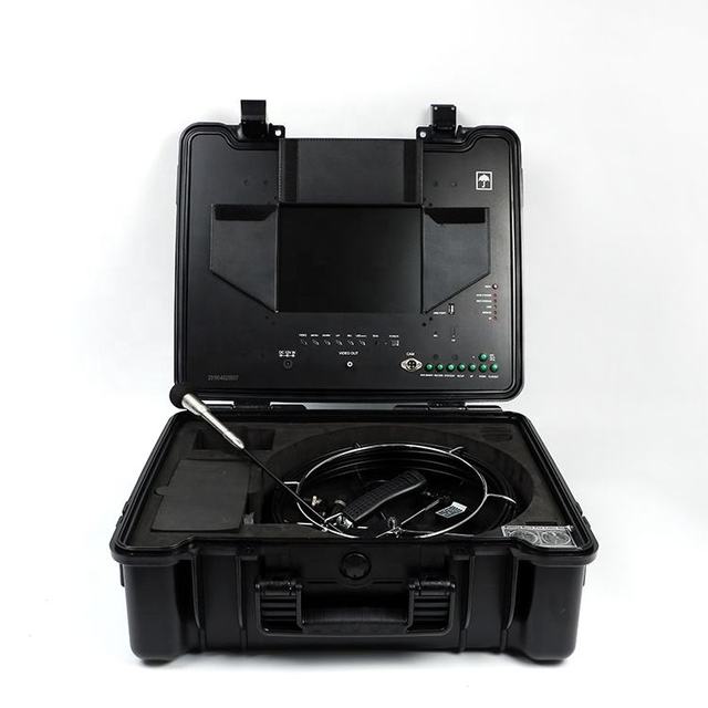 WITSON Mini Sewer Drainage Inspection Camera Waterproof CMOS with SD Card Storage & H.265 Compression 10 Inch LCD Screen