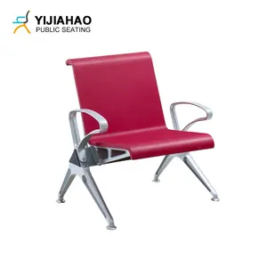 Single Seat Visitor Chair Steel Guest Reception Seating Chair Hall Office Waiting Chair