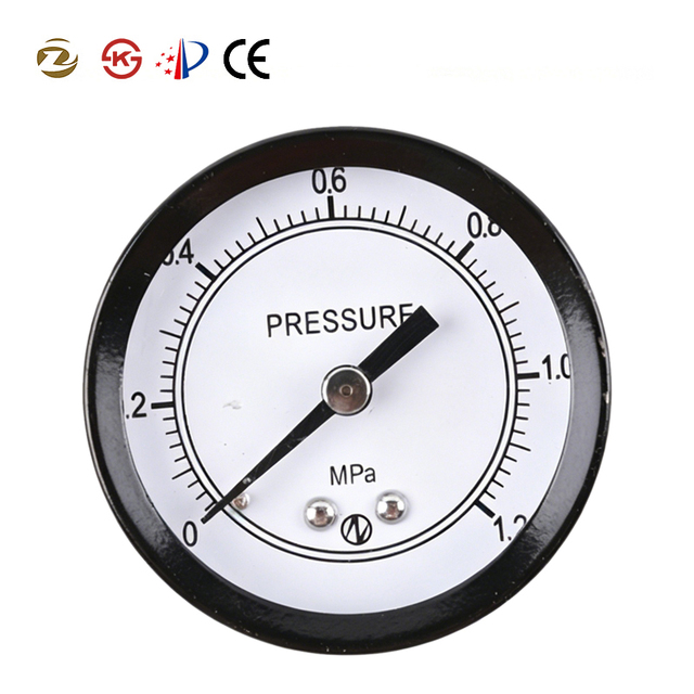 General Purpose Industrial Pressure Gauge 1-400 bar 2.5in Dial 1.6 Accuracy Back Connection NPT 1/4