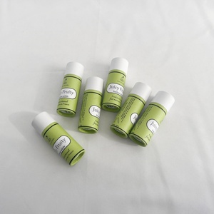 Green Biodegradable Eco Friendly <b>Deodorant</b> <b>Stick</b> Box Biodegradable Customized Cylinder Packaging Push up Lip Balm Paper Tube - Product Image 5