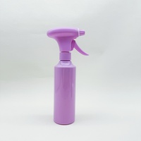 Bouteille pulvérisateur en plastique PET de 350 ml avec gâchette en PP pour l'emballage des salons de coiffure
