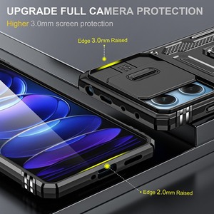 Custodia per telefono con protezione per obiettivo per fotocamera Slide per <span class=keywords><strong>Xiaomi</strong></span> <span class=keywords><strong>Redmi</strong></span> <span class=keywords><strong>Note</strong></span> 13 12 <span class=keywords><strong>11E</strong></span> 11 Pro / <span class=keywords><strong>Note</strong></span> 11S 12S Poco X6 Pro Cover - Product Image 3