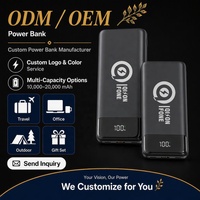OEM Externe Batterie Schnellladende Tragbare Ladestation Power Banks Power Station 10000mAh Power Bank 20000mAh Powerbank für Smartphones