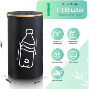 Collection de bouteilles de dépôt, conteneur de dépôt de collecteur de bouteille étanche, conteneur de collecte vide pliable pour bouteilles - Product Image 2