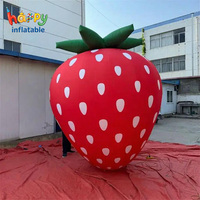 Modèle de fraise gonflable géant, ballon de fruit rouge personnalisé pour la décoration de la ferme, promotion du festival des fraises, affichage publicitaire