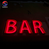 Signe néon en acrylique de logo de nom commercial de LED personnalisé avec les lumières changeantes de couleur de RVB