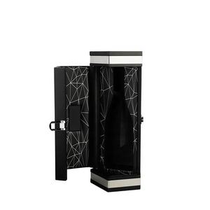 DS Handmade Customized New Design Rectangle Black PU Lining Red Wine Box MDF Wood Packaging Model Accepts Custom Orders - Product Image 3