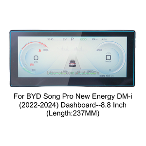 Protector de Pantalla de Vidrio Templado HD Transparente de 0.33MM 2.5D 9H sin Burbujas para el Tablero de Instrumentos del Auto BYD Song Pro New Energy DM-i 22-24 8.8'' - Product Image 1