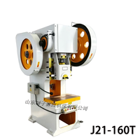 Presse mécanique J21-160t à table fixe ouverte, 160 tonnes, haute précision