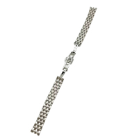 Bracelet de montre de remplacement en acier inoxydable 316L pour femme, texture brossée verticale, finition mate délicate, pour montres habillées