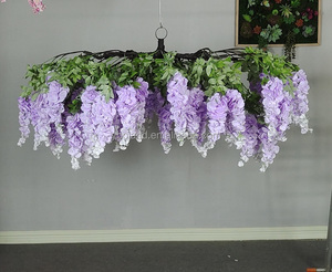 Décoration florale suspendue au plafond et aux murs pour lieu de réception de <span class=keywords><strong>mariage</strong></span>, restaurant, hôtel, hall, lustre floral pour la maison, la pièce, le toit - Product Image 3