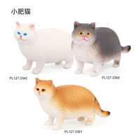 Venta al por mayor de PVC sólido, modelo de estatua de simulación, figuras de animales, figuras de gatos y gatitos, figuras de animales, Juguetes