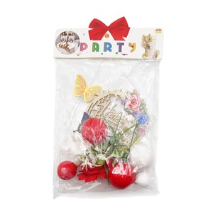 Cake Topper 12 piezas Set Party Faux Ball Set Decoración Mariposa Toppers Pasteles de <span class=keywords><strong>flores</strong></span> para Navidad Boda Aniversario Pasteles - Product Image 5