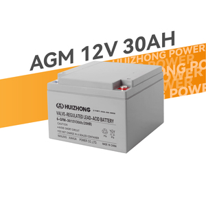 Batteries <span class=keywords><strong>AGM</strong></span> 12V <span class=keywords><strong>30AH</strong></span> au plomb-acide scellées rechargeables à décharge profonde pour voiturettes de golf - Sans entretien, garantie 3 ans - Product Image 1