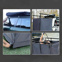 Tente de douche portable à fixer sur un véhicule, auvent de confidentialité pour camping-car, tente de douche de camping avec toit