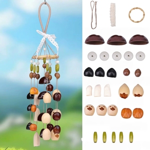Wholesale Multiple Style Natural Fruit Shell <b>Wind</b> <b>Chime</b> DIY Kits Ethnic Handicraft Wall Hanging Decor - Product Image 2
