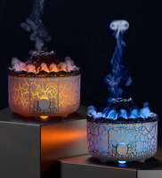 Humidificateur d'arôme de flamme de méduse volcanique 360ml Table Portable électrique diffuseur d'huile essentielle de volcan de feu simulé par ultrasons