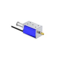 Solénoïde push-pull 30 mm DC 12 V à course longue, aimant électromagnétique puissant et compact