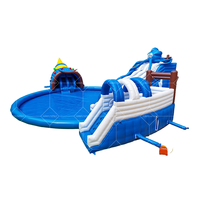 Château gonflable géant en PVC pour piscines Maison de rebond amusante avec ballon pour parc à thème Party & Game Center