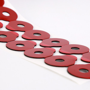 Bande de lentilles circulaires rouges 20-32 mm, adhésif double face pour le traitement des verres de lunettes, taille personnalisable, printemps 2024 - Product Image 5
