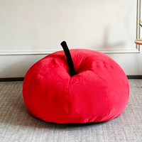 Fauteuil paresseux en forme de pomme, chaise de sol inclinable Tatami pour salon, balcon, coin lecture enfant
