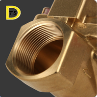 Électrovanne en laiton normalement ouverte/fermée électrovanne en laiton NC pas de filetage BSP NPT en stock électrovanne en laiton à 2 voies