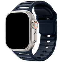 Correa de Reloj de Silicona Suave Ultra Ancha con Diseño de Orificios Transpirables Louver 2024 para Apple Watch Series 8 9 10 11 Ultra 2