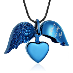 Joyería de cremación para cenizas Corazón Urna Collar Colgantes Cenizas para Mujeres Hombres Recuerdo familiar Memorial Hueso Ceniza Colgante - Product Image 6