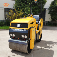Mini rouleau de route en asphalte de 500kg compacteur de sol de 10 tonnes petite machine de rouleau de route pour le pavage en asphalte
