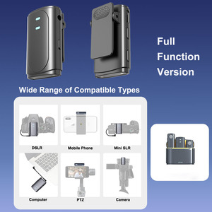 1 a 2 Micrófono inalámbrico con caja de carga Micrófono Lavalier con cancelación de ruido Compatible con la cámara del teléfono PC - Product Image 5