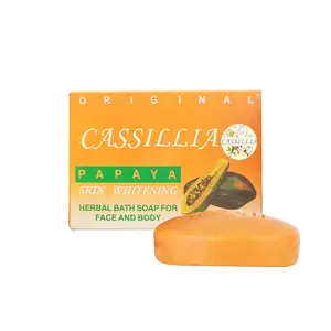 CASSILLIA Private Label Natural Organic Ginger Papaya Bath Whitening Sets Soap Dark Spots Remover Carrot Soap For Skin Whitening