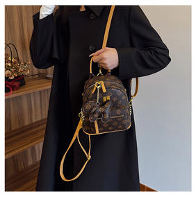 Sac à bandoulière à motif imprimé personnalisé Nouvelle tendance rétro Sac à bandoulière de mode Sacs à dos légers de luxe pour femmes - Product Image 4