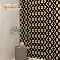 Panneau à lattes en MDF plaqué, ignifuge, étanche et acoustique, certifié CE, NRC 0.8, design 3D, installation facile, appartement moderne