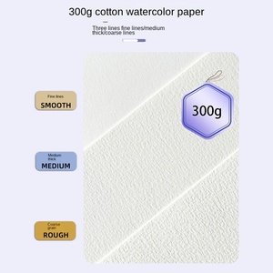 <span class=keywords><strong>Papier</strong></span> aquarelle en coton 300g, grossier, 8k/16k, scellé sur quatre côtés, professionnel, pour étudiants en art, Chine, directement de l'usine - Product Image 3