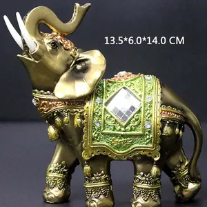 Statuette d'éléphant en résine, Souvenir, décoration d'animaux de décoration, de maison